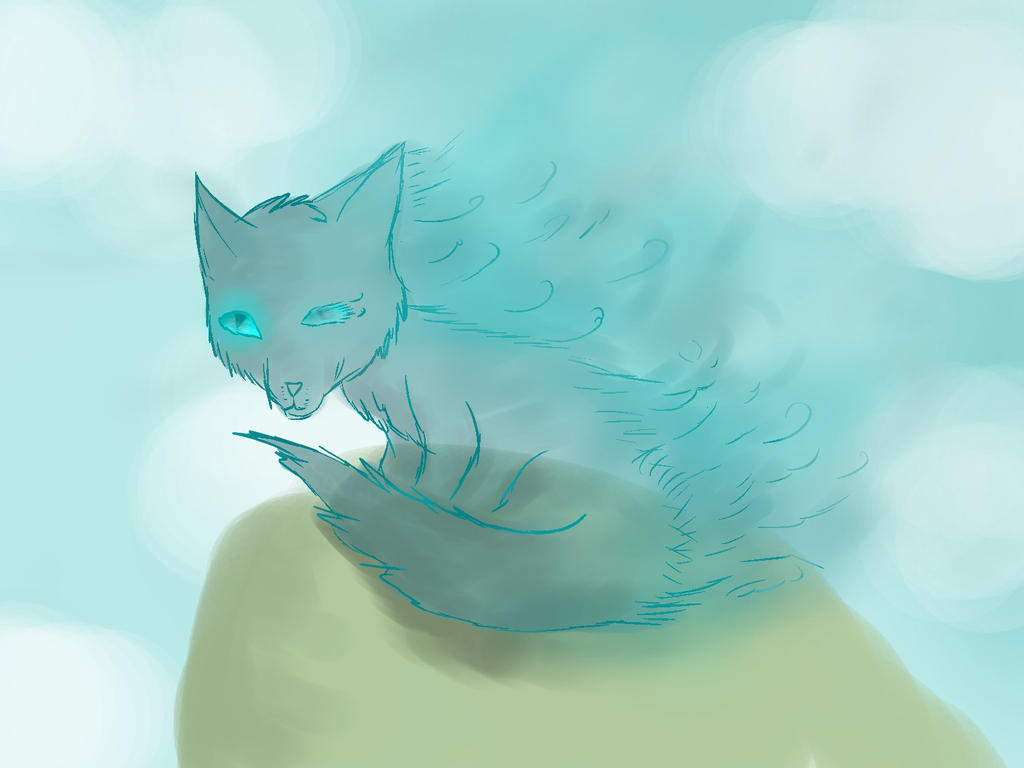 Wind cat by BlueSapphireDragon on DeviantArt