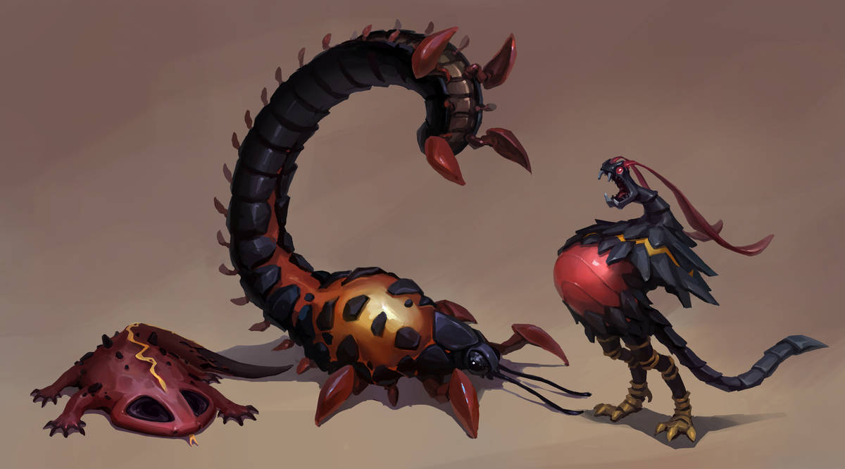 Volcanic Creatures by Cayman307 on DeviantArt