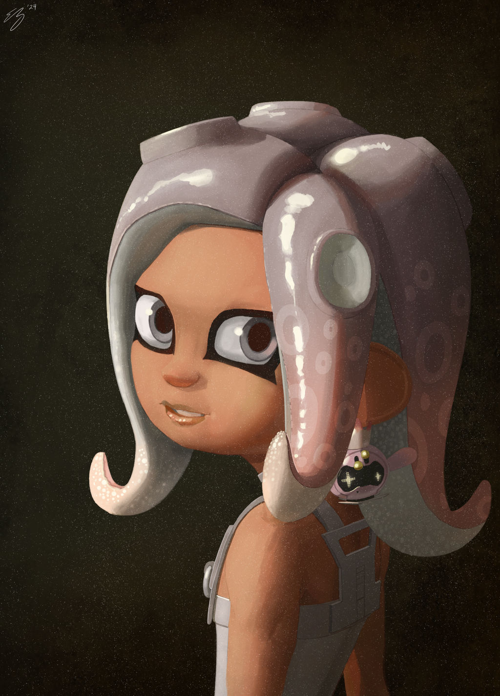 Octoling Strands Octoling with a Pearl Earring by SnagBack on DeviantArt