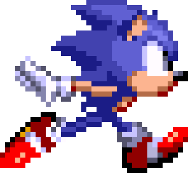 another sonic running animation by pkgsonic on DeviantArt