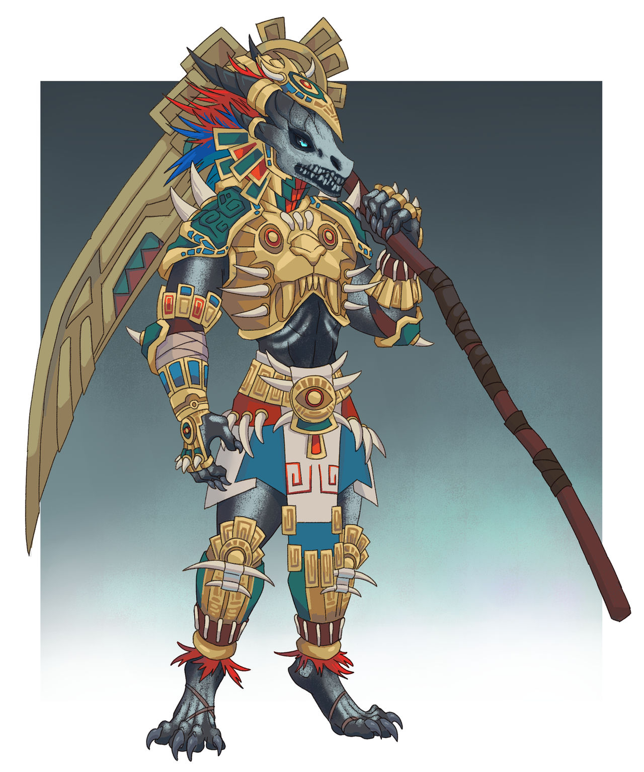 Aztec Warrior (Comm) by Kate-Venom on DeviantArt