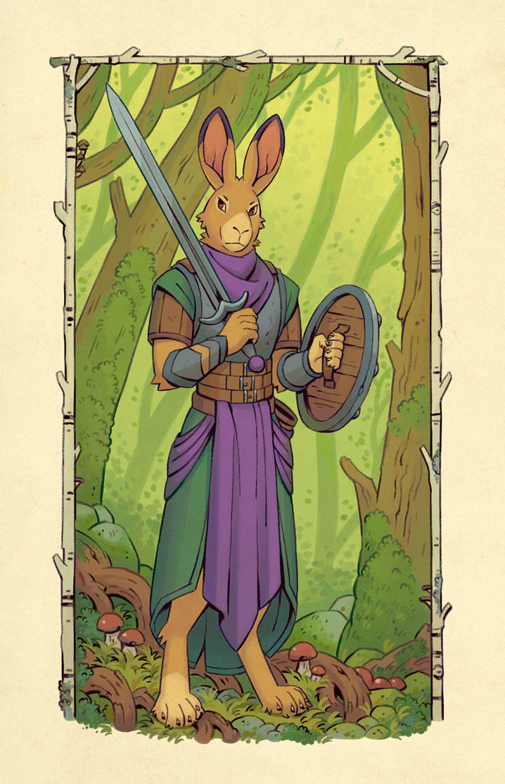 Rabbit Knight (Comm) by Kate-Venom on DeviantArt