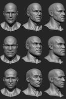 Survivalist Head Sculpts Male