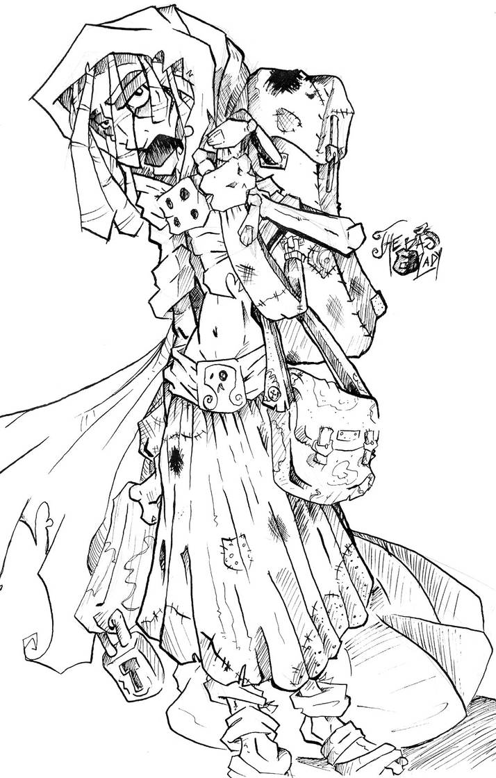 The Bag Lady with BAGS by BerlinPoe on DeviantArt