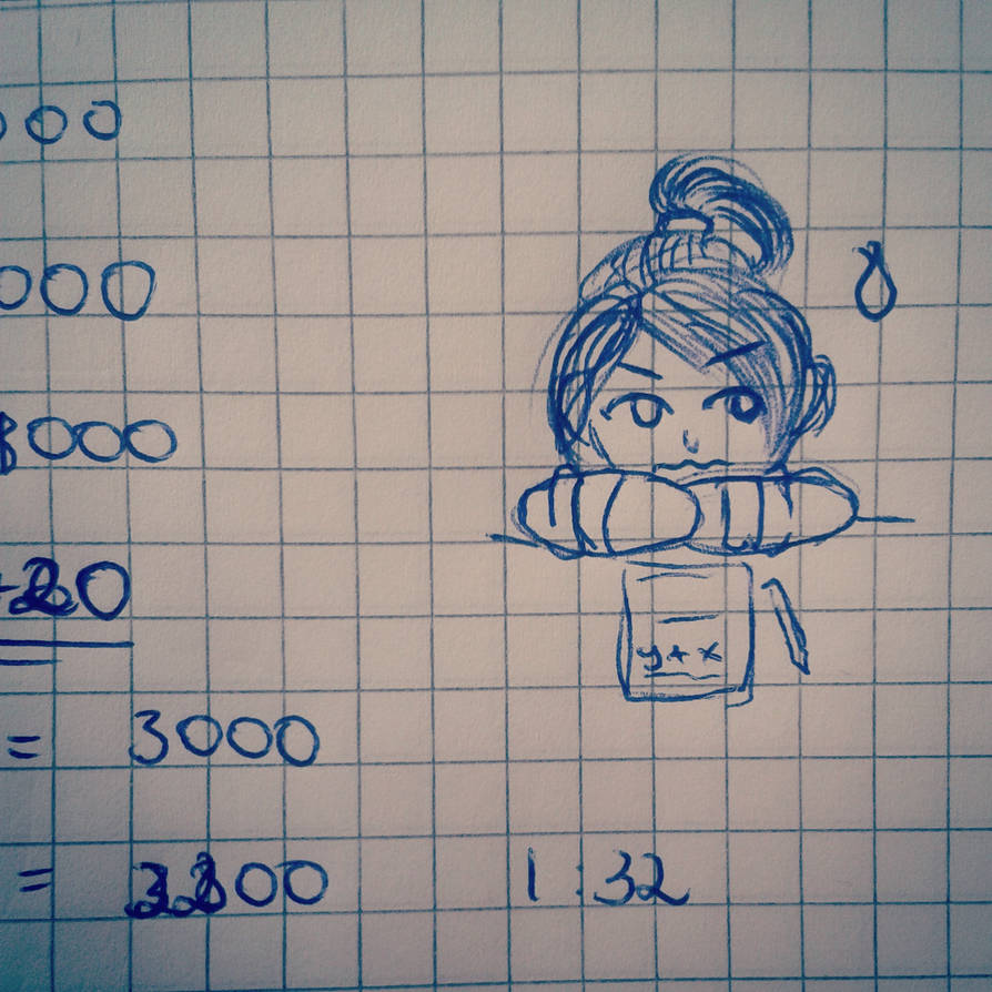 Chibi - Me in a math lesson by ZenkaiRyu on DeviantArt