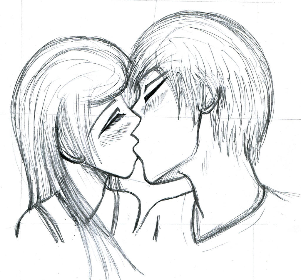 Anime Kiss Sketch by Michael-Waferd on DeviantArt