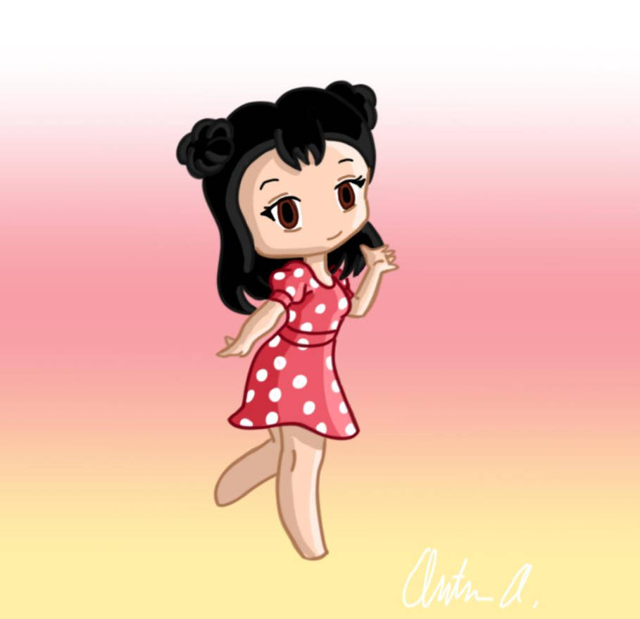 Minnie Mouse (chibi) (final) by AutumnButterfly1995 on DeviantArt