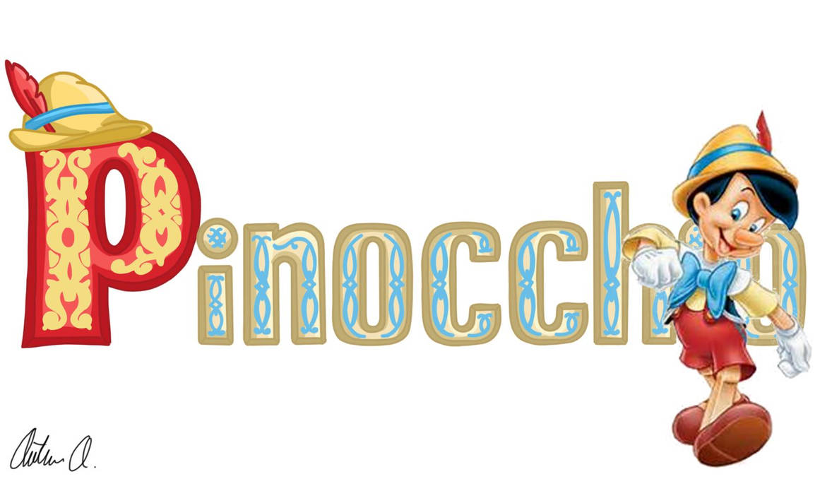 Pinocchio Lettering Pinocchio (final) by AutumnButterfly1995 on DeviantArt