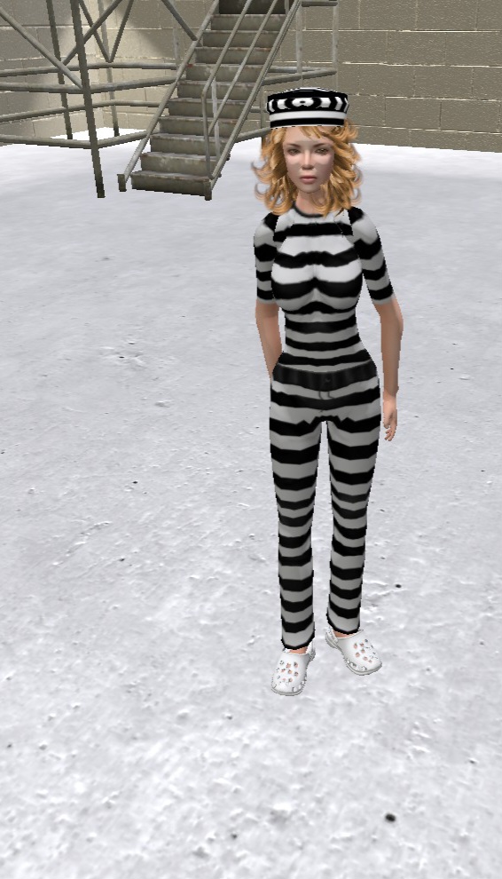 Jailbabe in the exercise yard by hollybush63 on DeviantArt