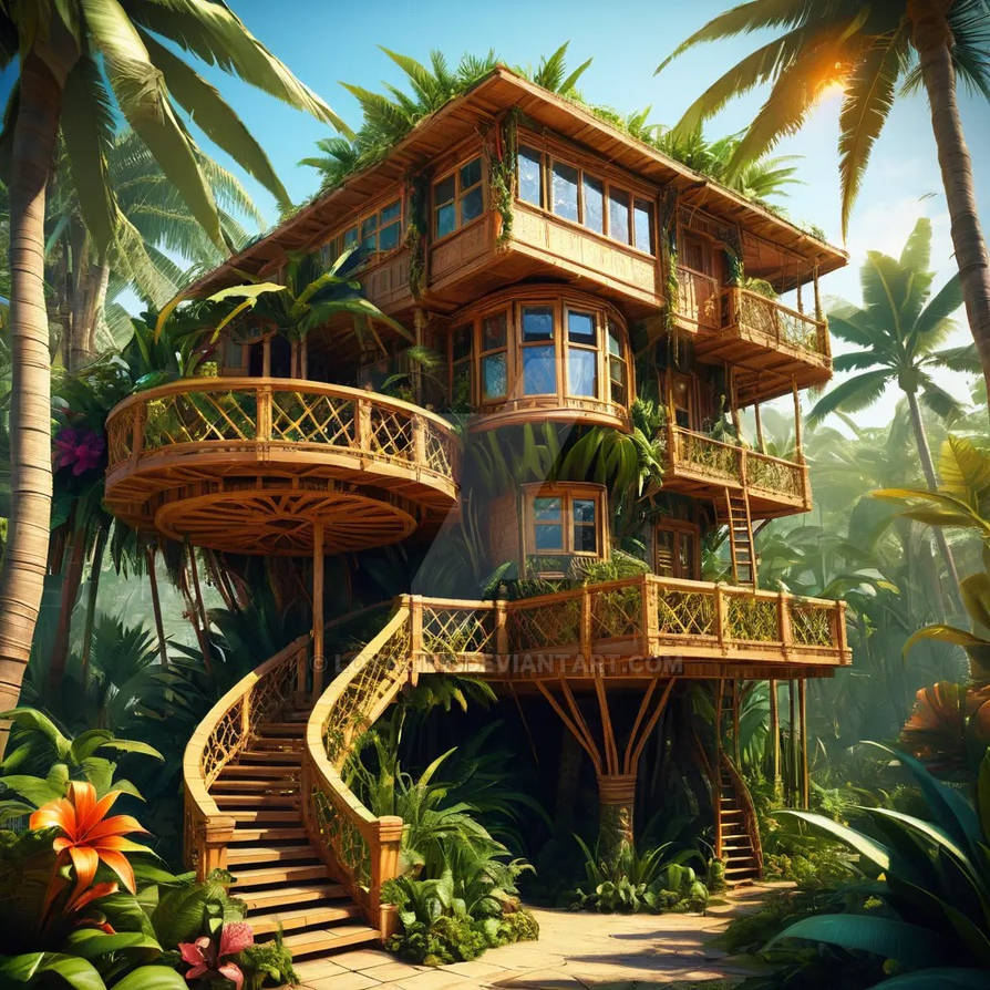 Tropical Paradise Treehouse by Loyalink on DeviantArt