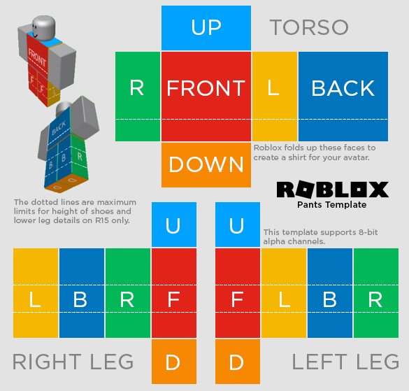 ROBLOX Pants Template by ChipsterTool on DeviantArt