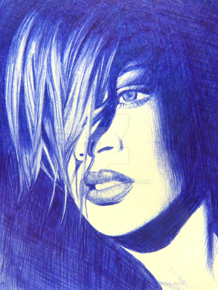 Rihanna - Ballpoint Pen Doodle