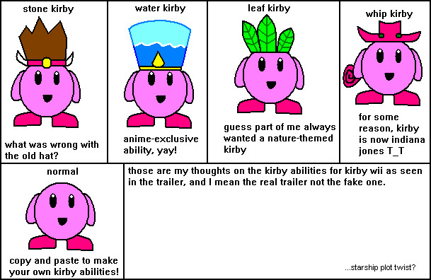 kirby's new abilities