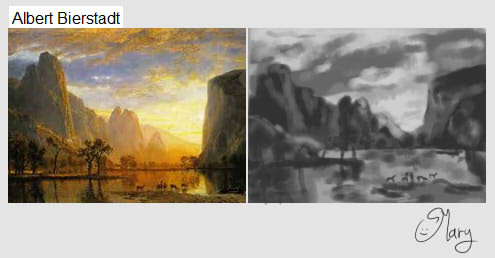 master study - albert bierstadt