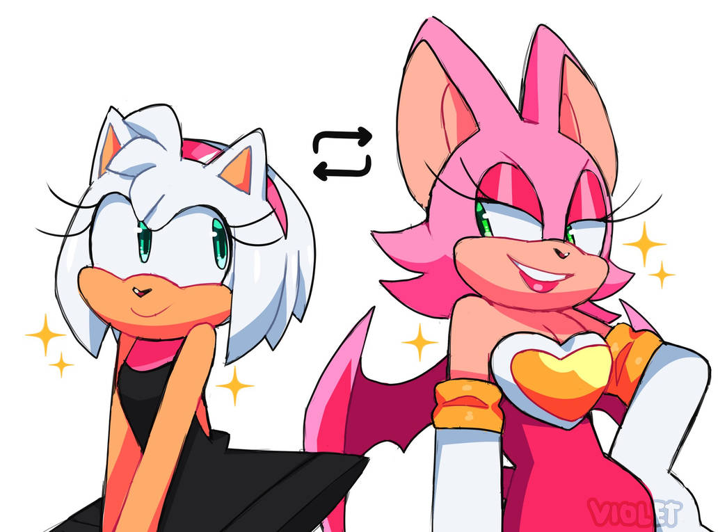 Amy Rouge Color Amy and Rouge Color Swap by mbledsole3111293 on DeviantArt
