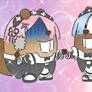 Beaver maids (Rem and Ram)