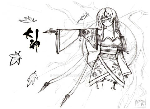 Okami: Amaterasu sketch