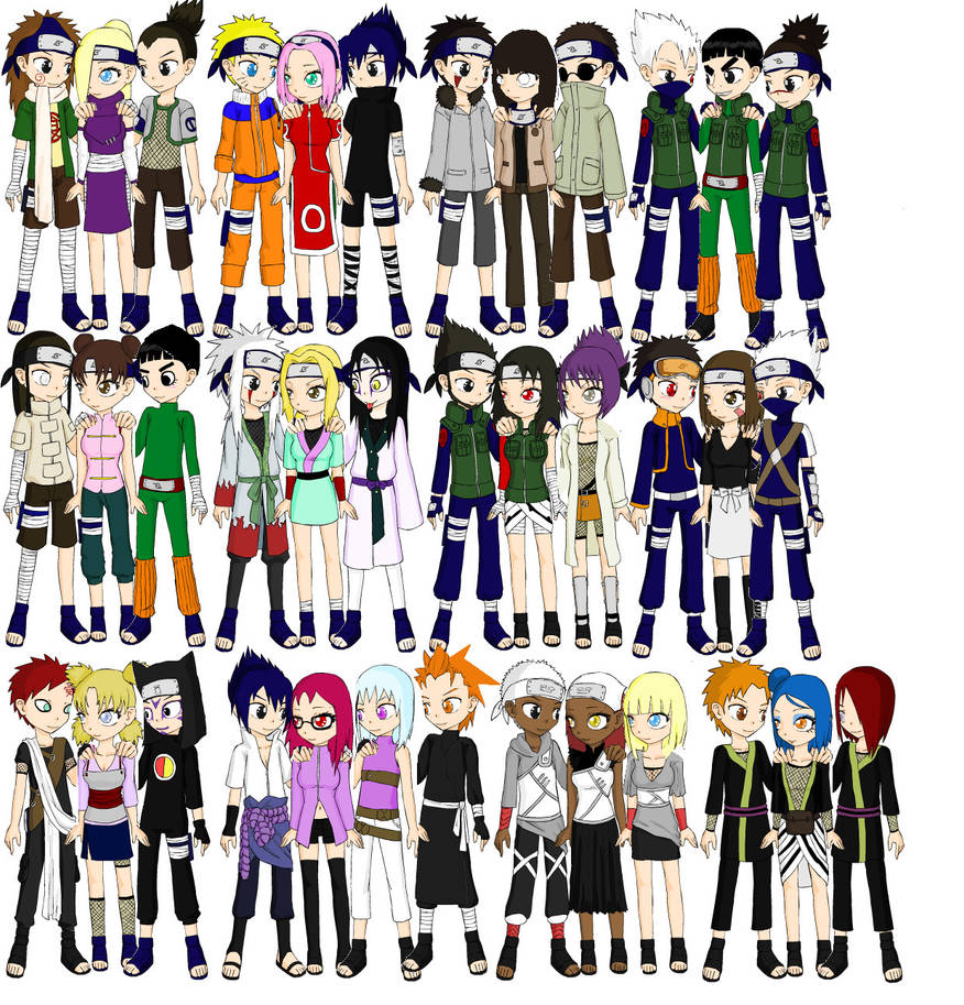 Naruto Teams By JShadowEyE8 On DeviantArt