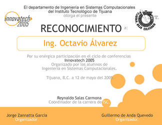 InnovaTech 2005 Reconocimiento