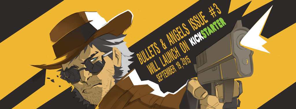 Fb-banner for bullets and angel comics