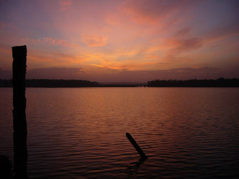 Sunrise on Kerala Backwater