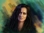 Loki with long hair by Feyjane