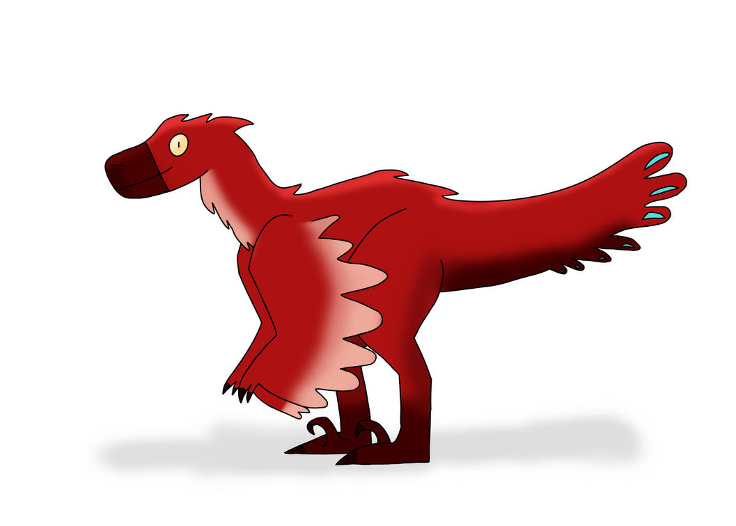 Red Raptor Pixel Red Raptor by TyrannyDragonese on DeviantArt