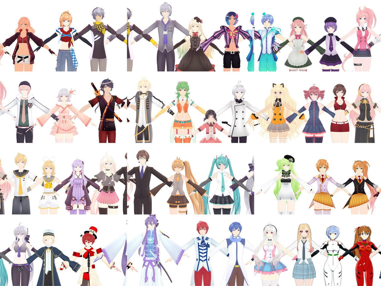 A bunch of mmd models to download by belladonna005 on DeviantArt