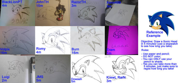 Collective --Draw a Sonic Head-- Challange