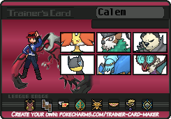 My Pokemon Y trainer card