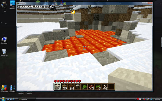 Minecraft: Surface Lava Pool
