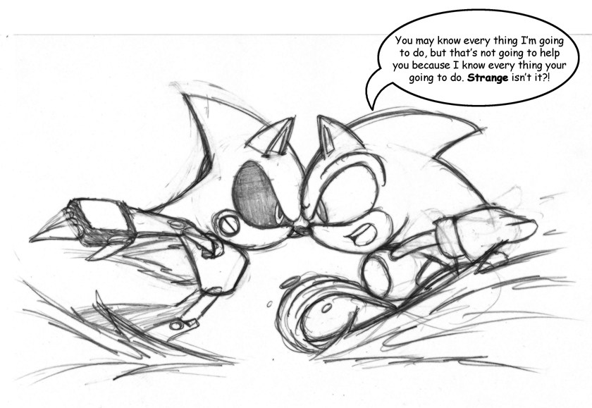 Hyper Metal Sonic Vs Sonic