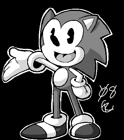 Oekaki Old Timey Sonic