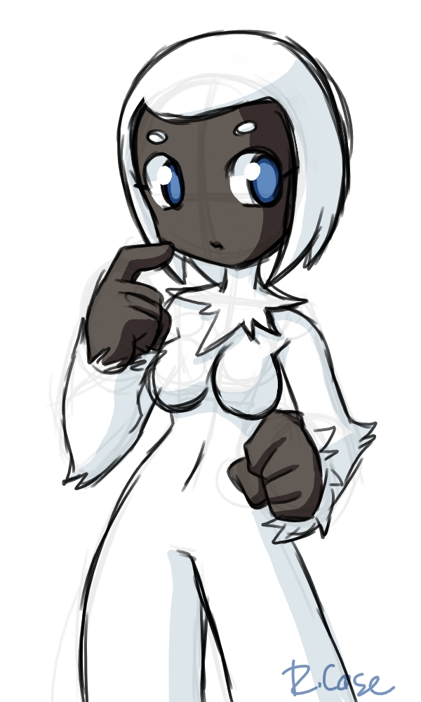 Quick Yeti Girl doodle