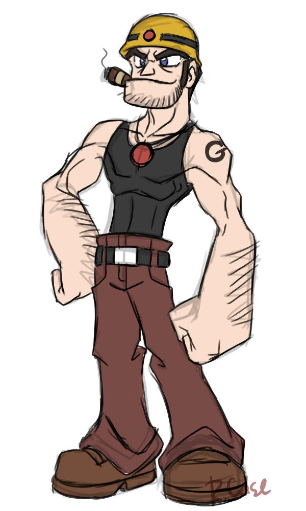 Gutsman idea doodle by rongs1234 on DeviantArt