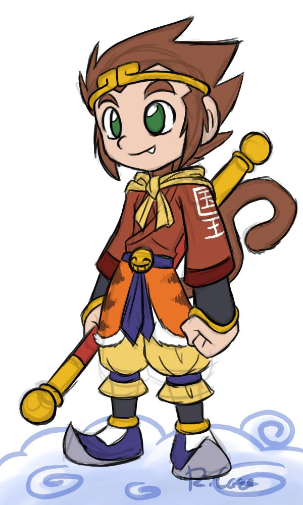 Sun Wukong doodle by rongs1234 on DeviantArt