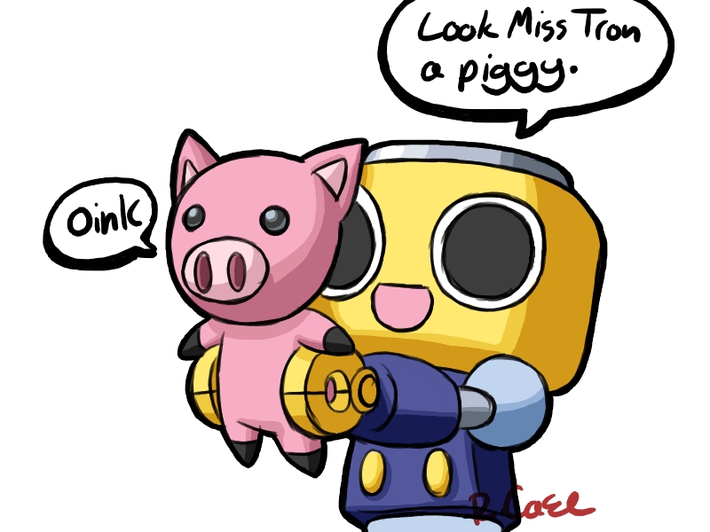 Servbot got a piggy