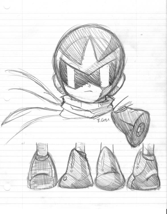 Protoman Study Sketchs By Rongs1234 On Deviantart