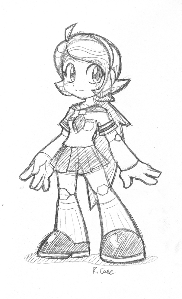 Robot Girl Drawing Robot Girl Drawing