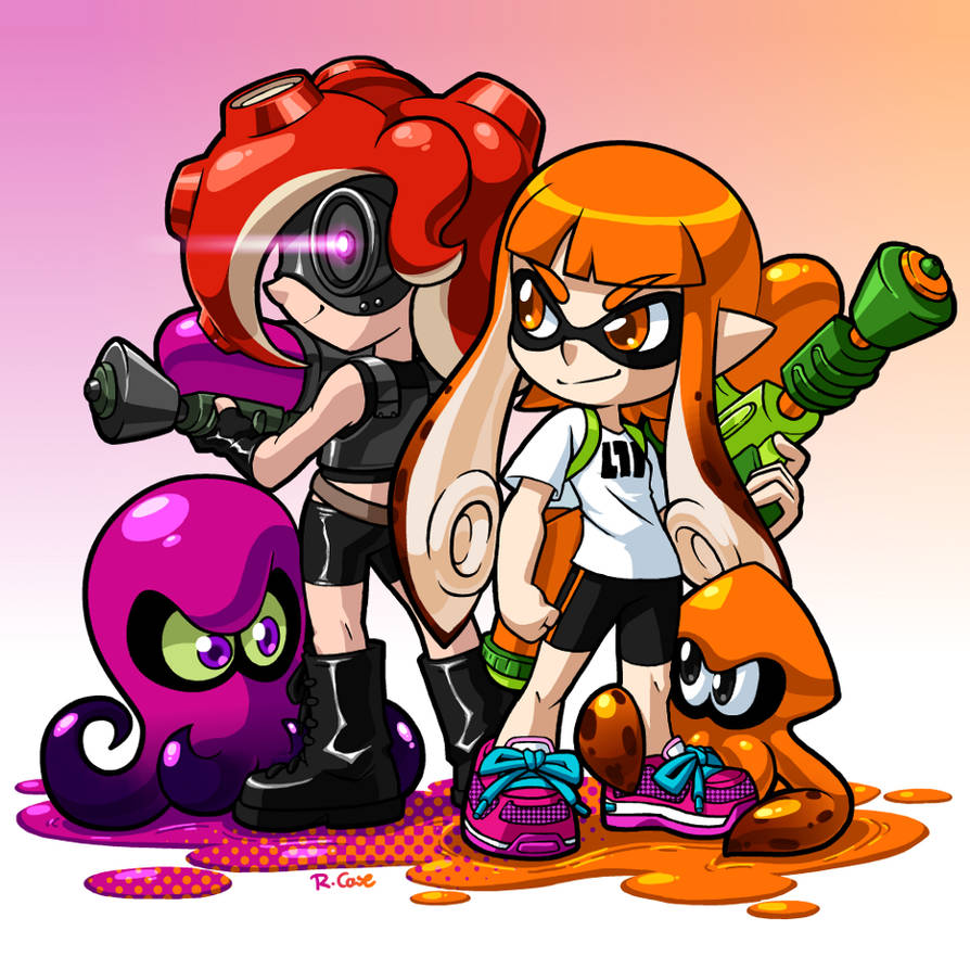 Splatoon Figure Deviantart Splatoon by rongs1234 on DeviantArt