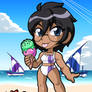 Chibi Teen Violet summer pic Tan ver