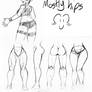 Practice sketches Hips