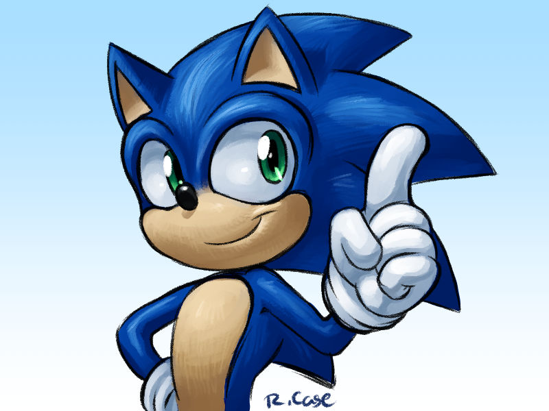 Found this really cool art of classic Sonic that Imma post on here for the  evening. I hope you like him. :) Art by rongs1234 on DeviantArt :  r/SonicTheHedgehog