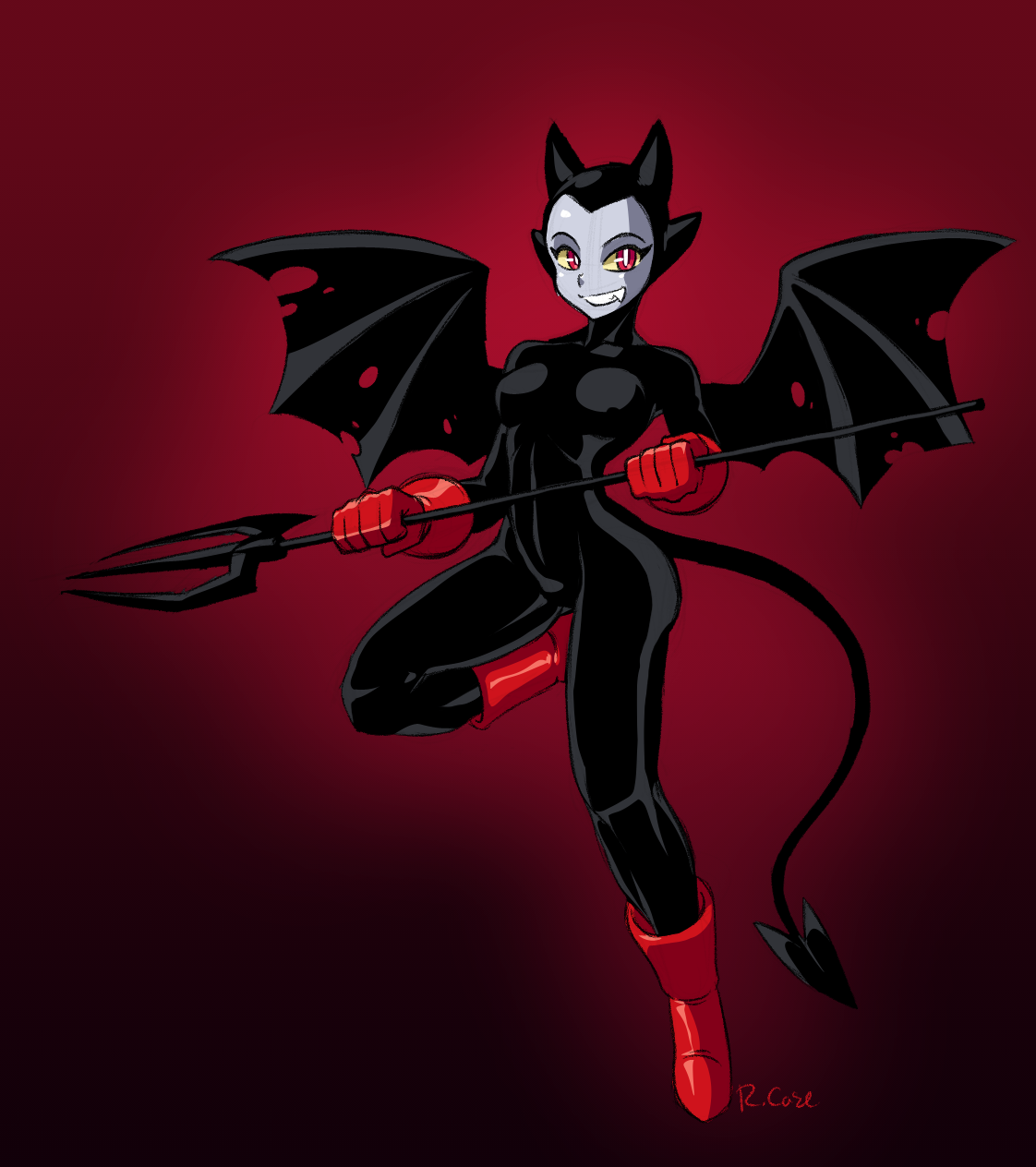 A dama de vermelho by DrawSamurai on DeviantArt