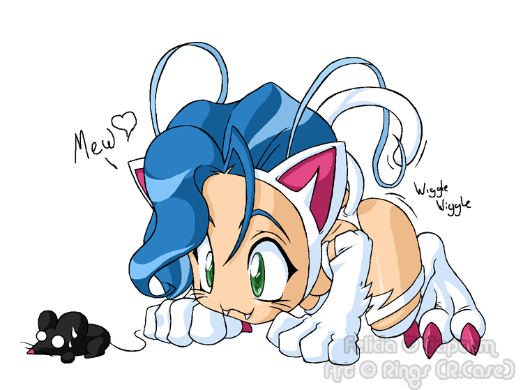 Felicia doing Kitty things fin