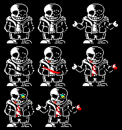 Undertale] Hard Mode sans 第一阶段完成