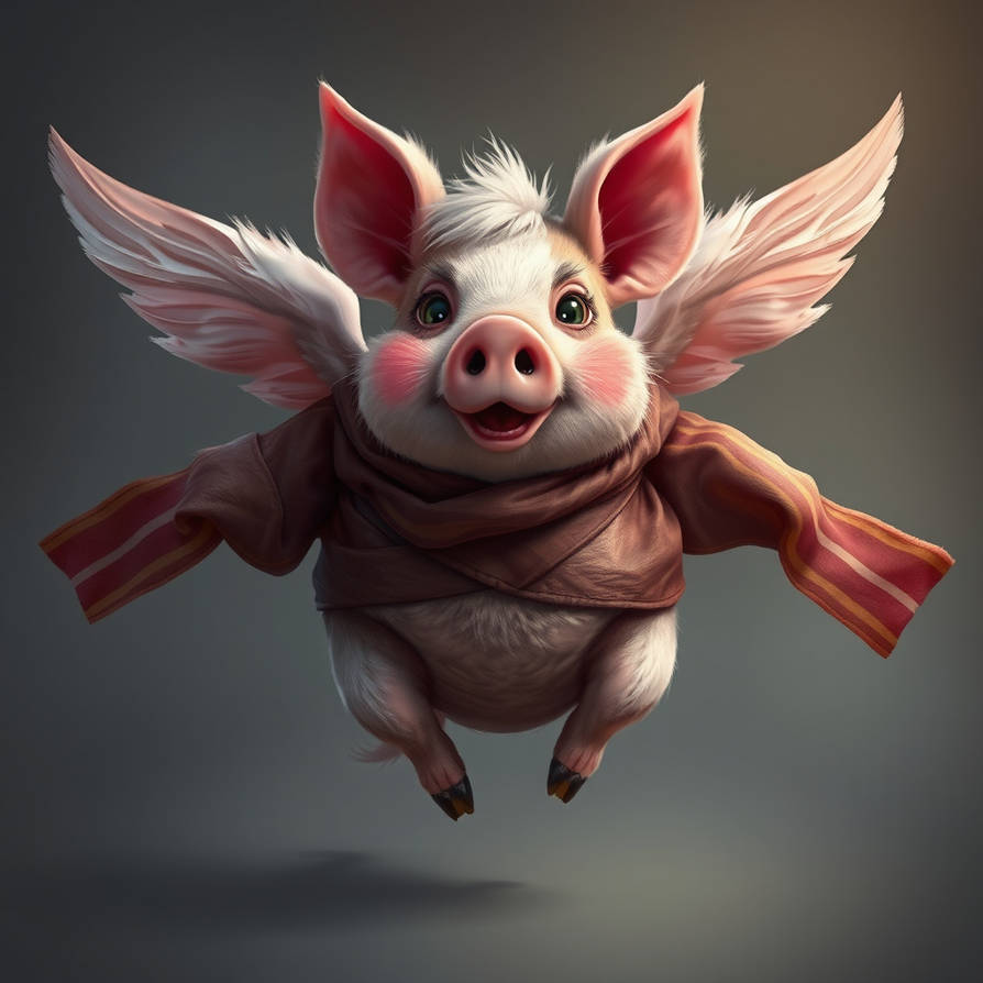 Flying Pig wrapped in bacon