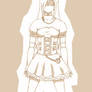 Steampunk design dress