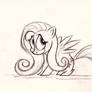 Fluttershy - Uncolored