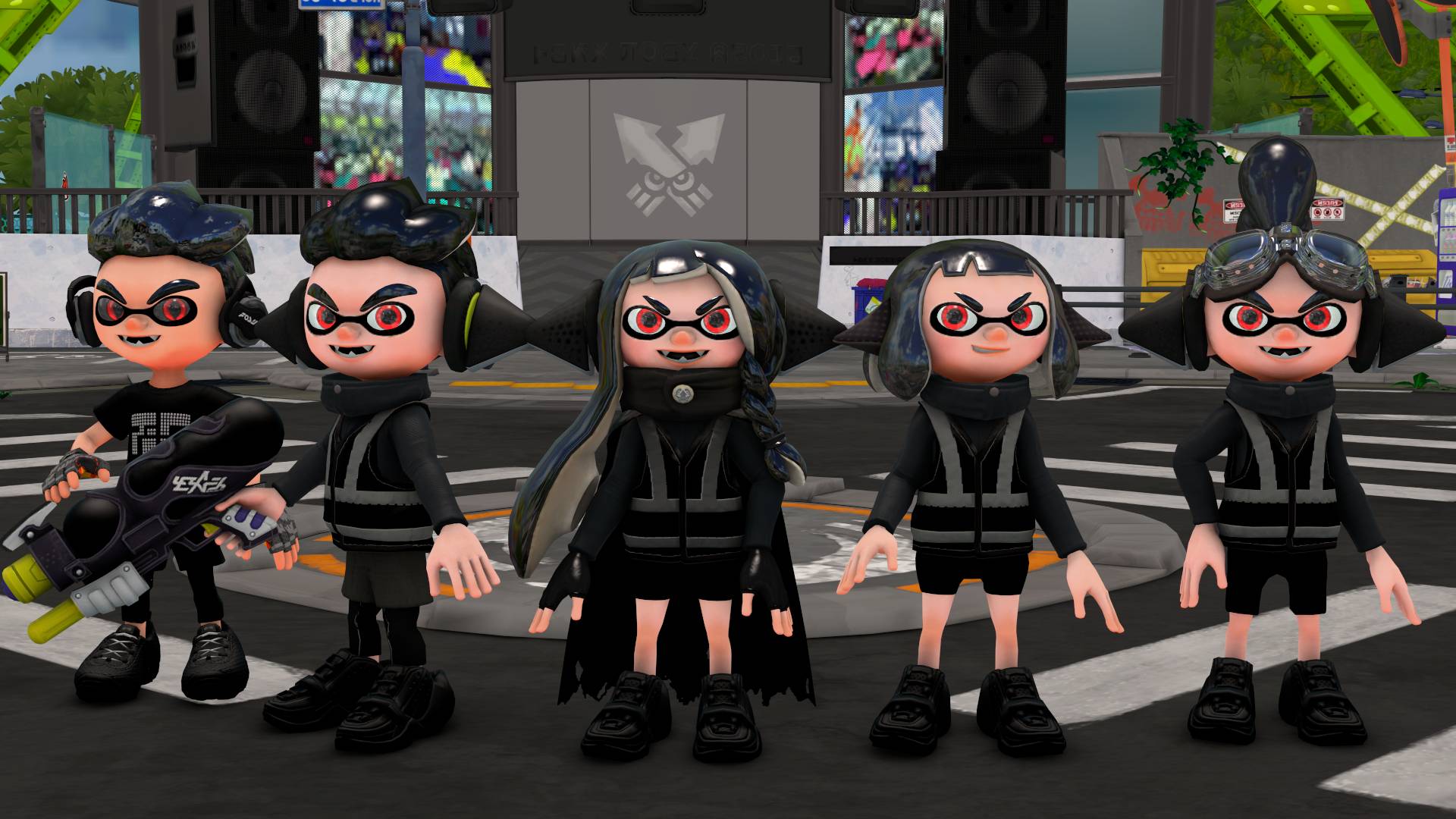 Dark Aria and Shadow Aria Dark Inkling team by GlovesDFM on DeviantArt